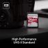 Kingston 256GB SDXC Canvas React Plus 300MB/s Read For UHS-II 4K/8K Professional Cinema Cameras Memory Card